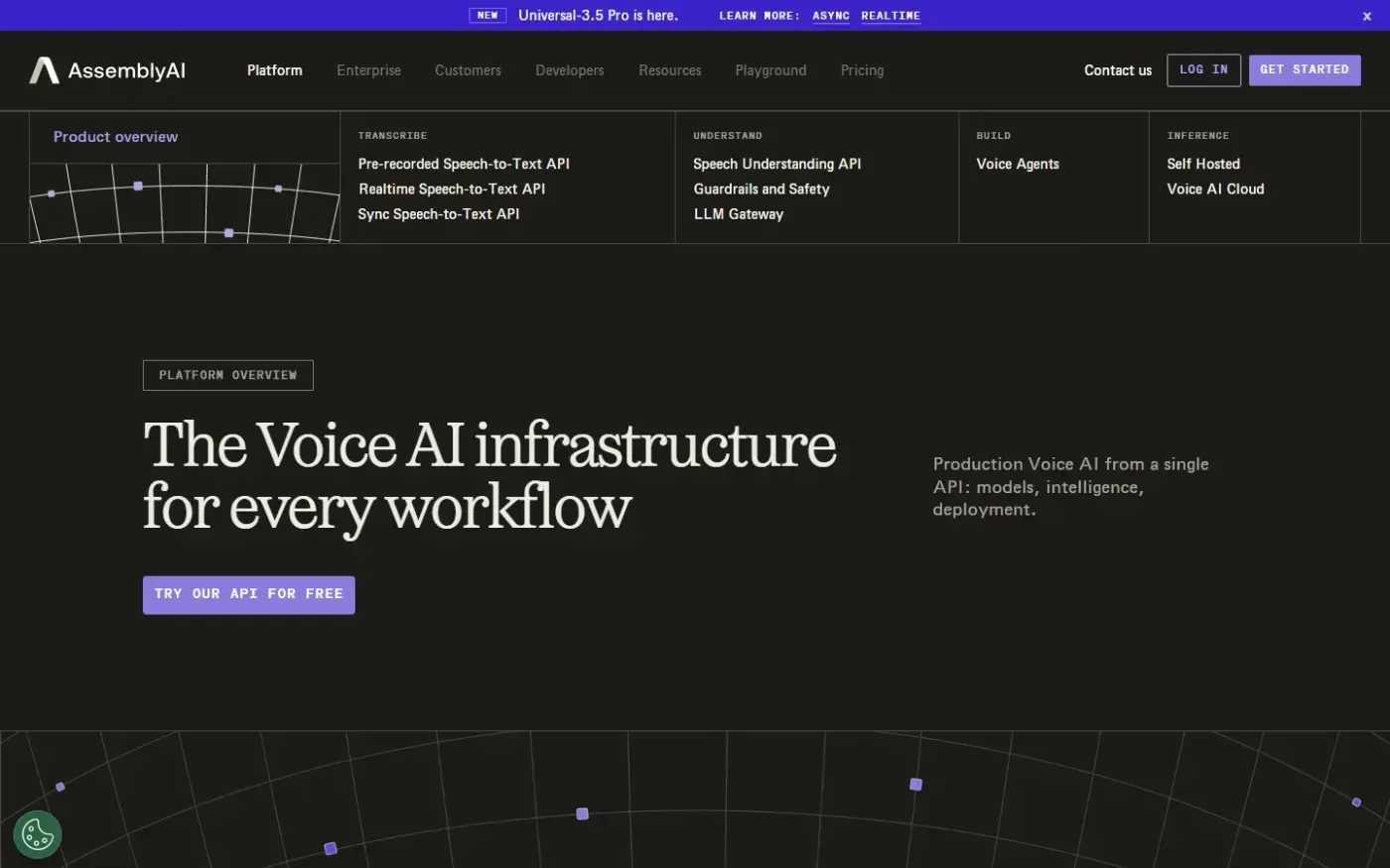 Assemblyai — Products page