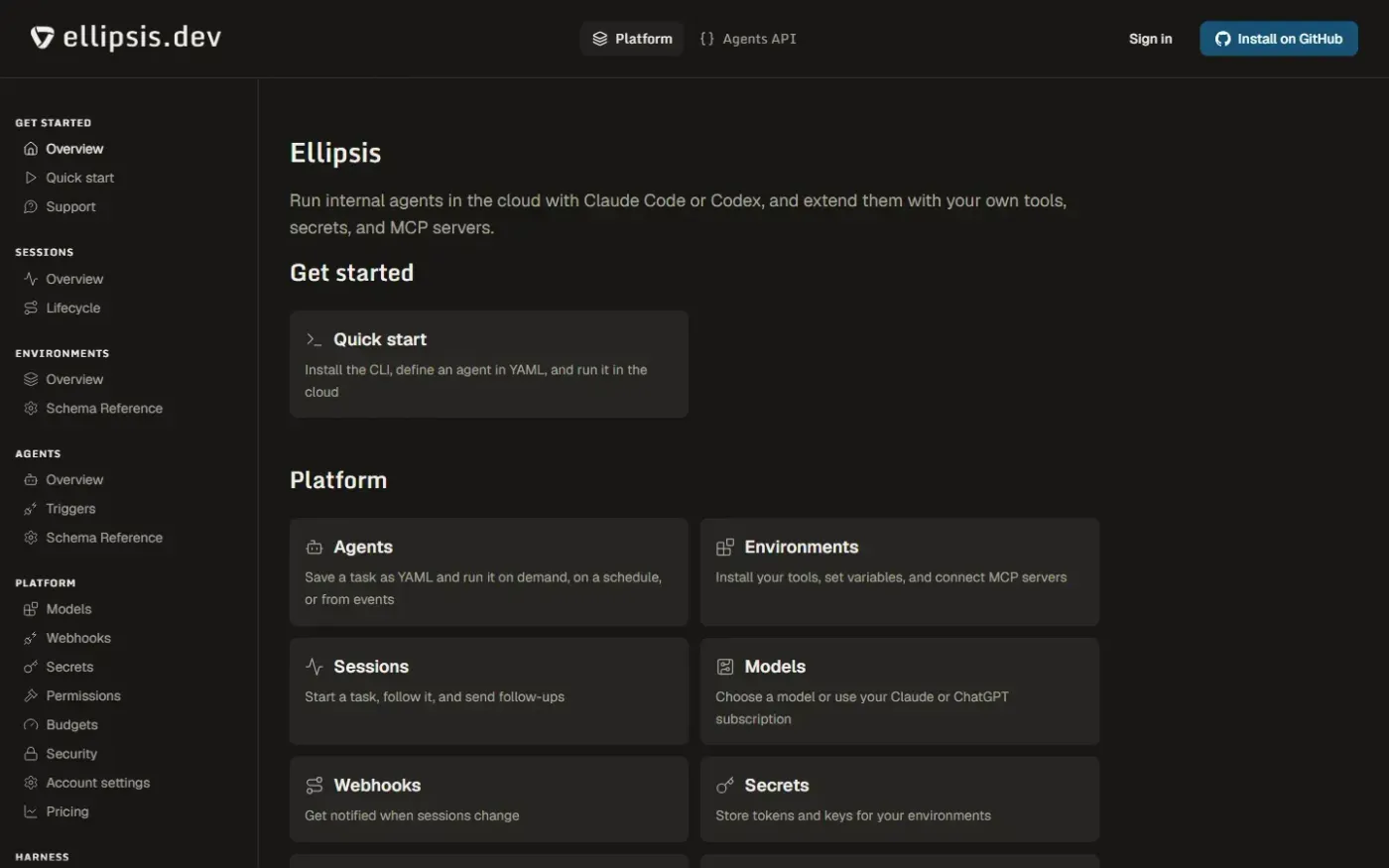 Ellipsis — Docs page
