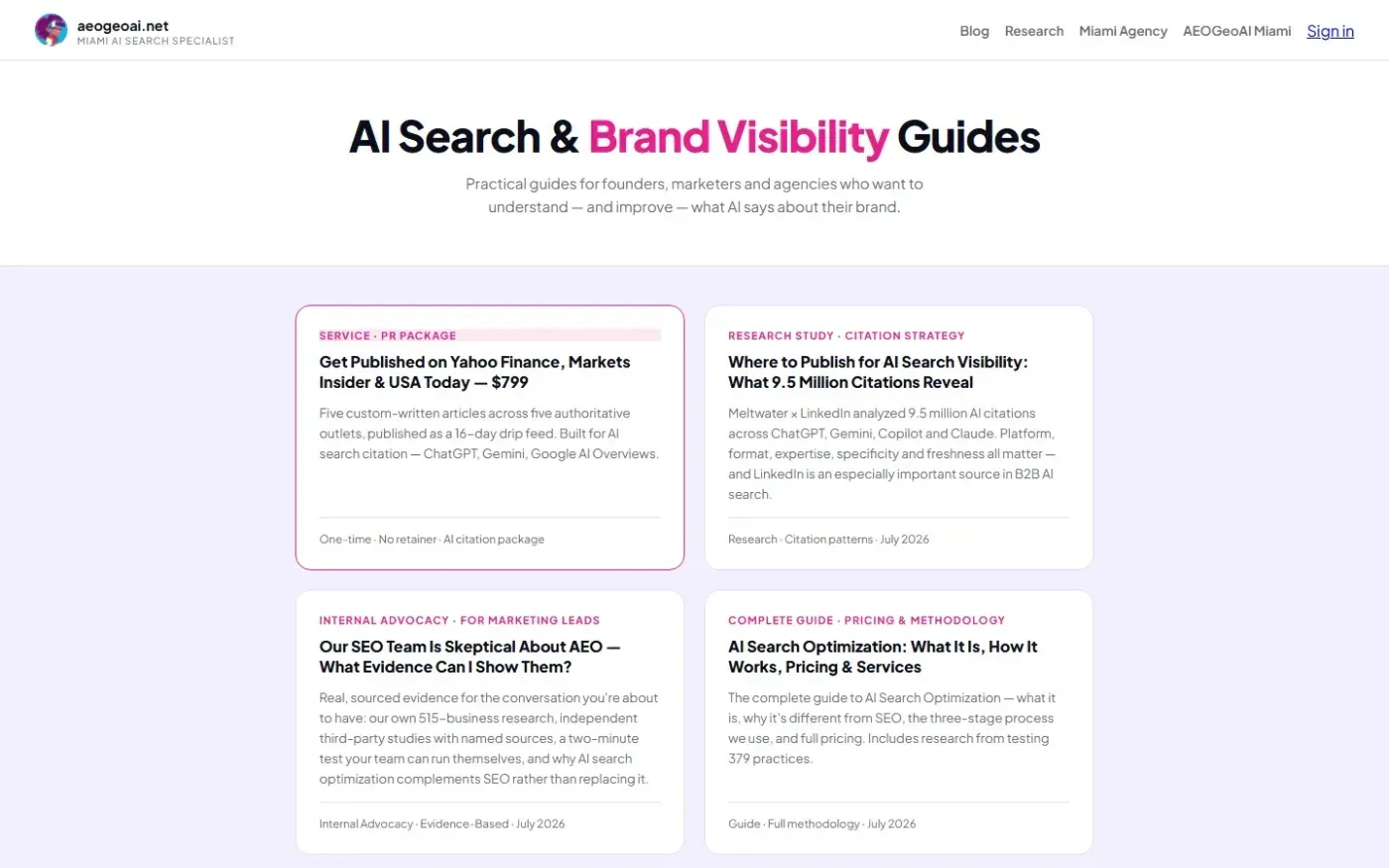 Aeogeoai — Blog page