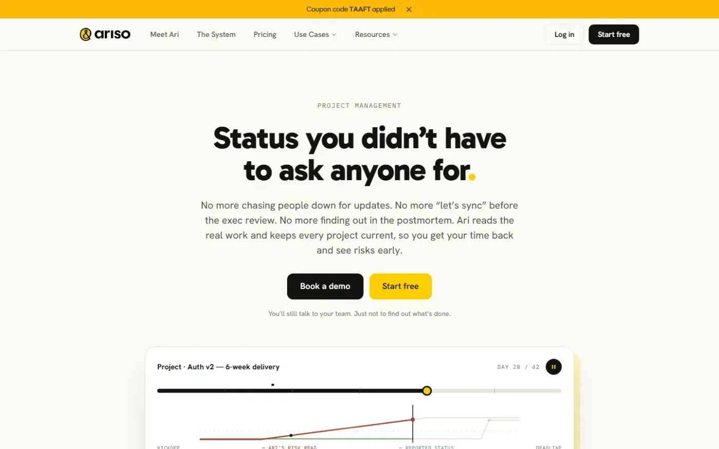 Ariso — Use cases page