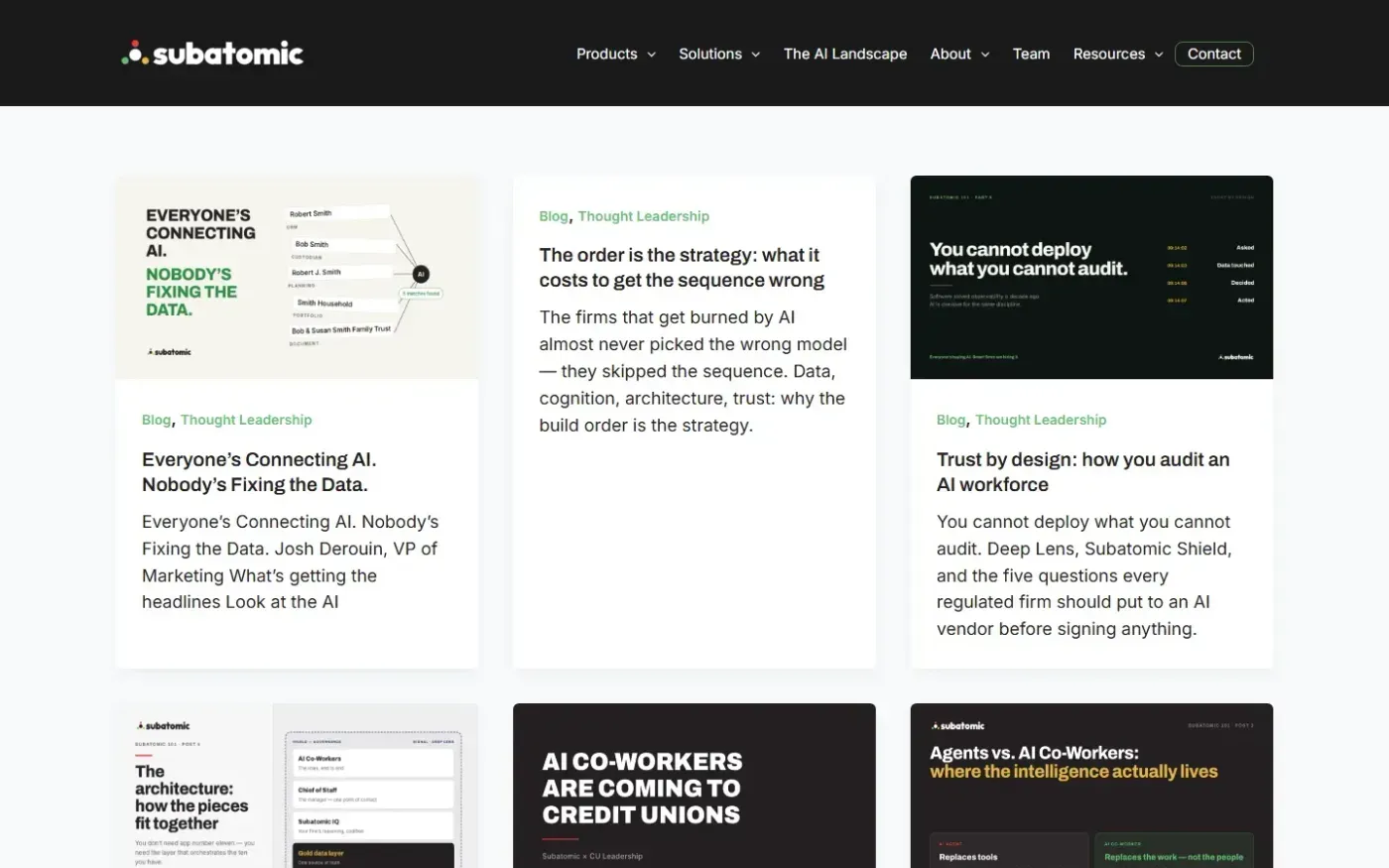 Getsubatomic — Blog page