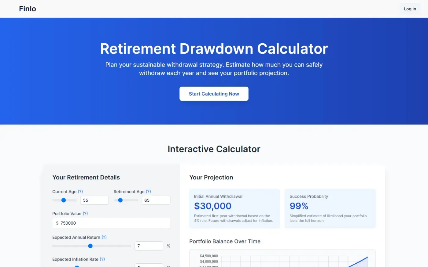 Finlo — Tool page