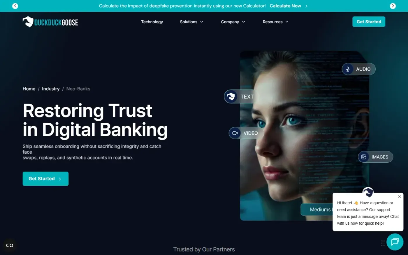 Duckduckgoose — Neobanks page