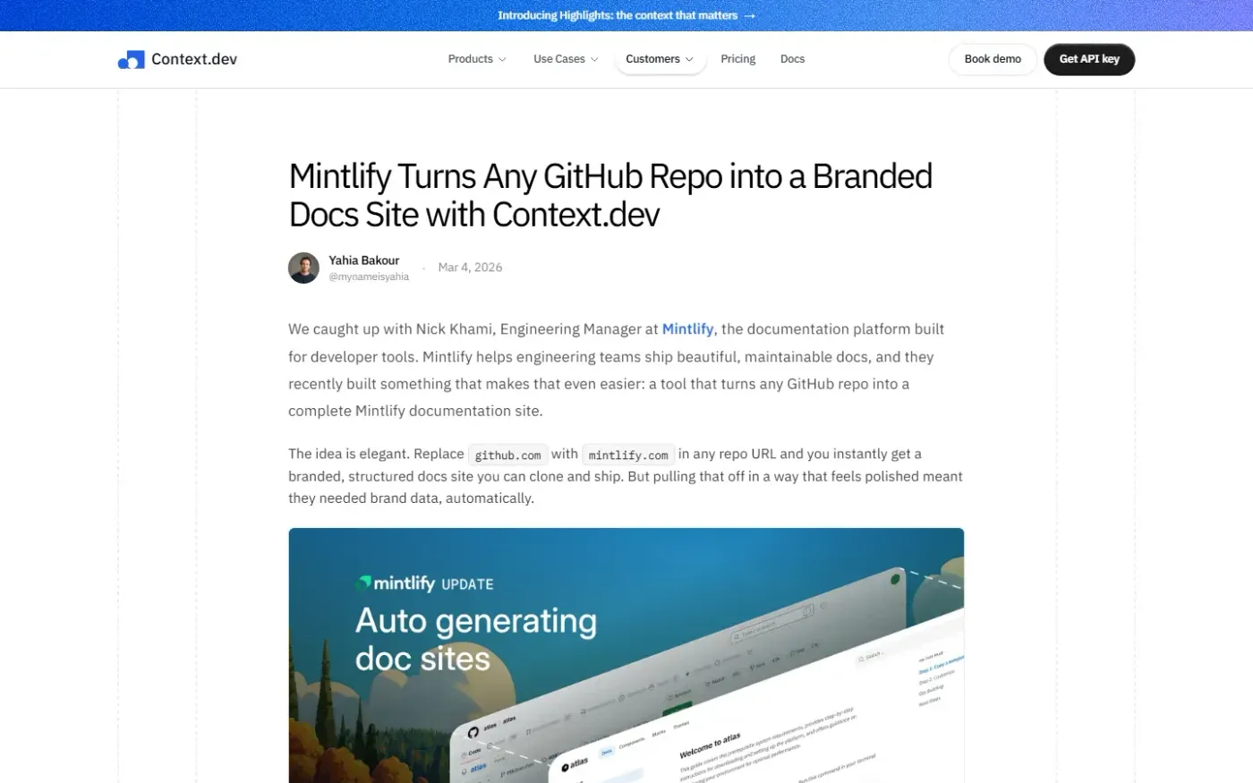 Brand — Blog page