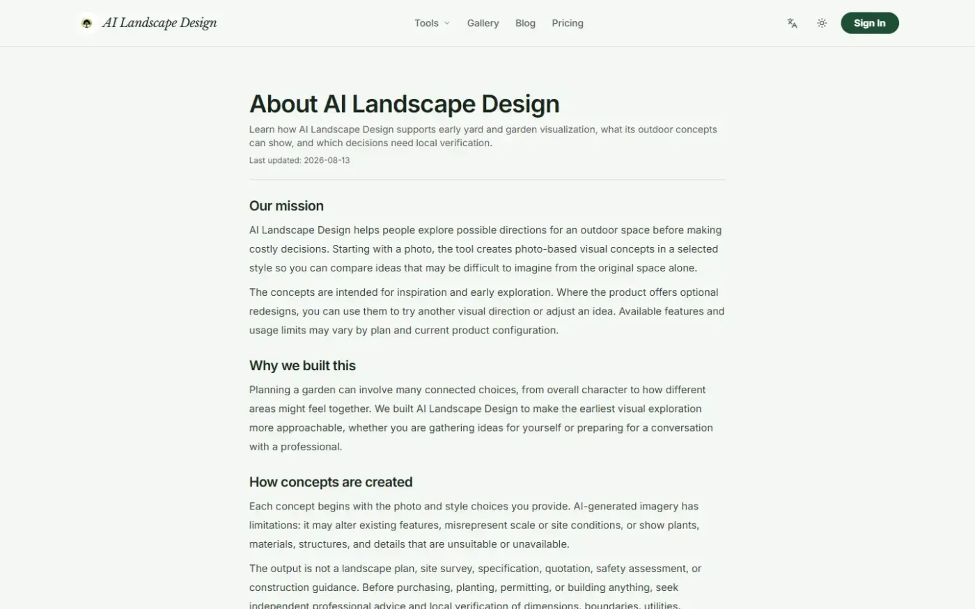Ailandscape — About page