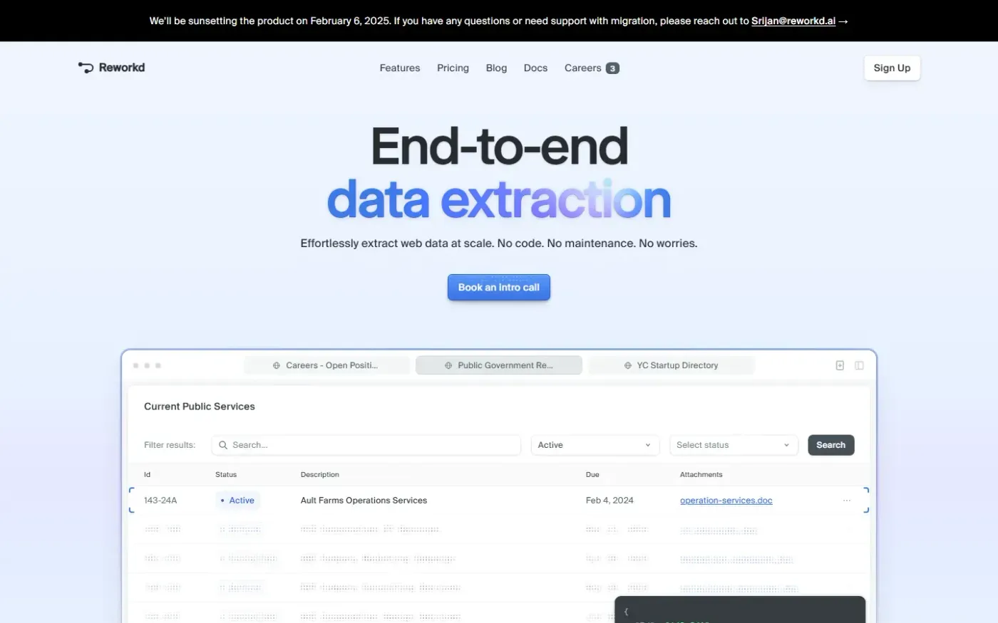 Reworkd — Home page