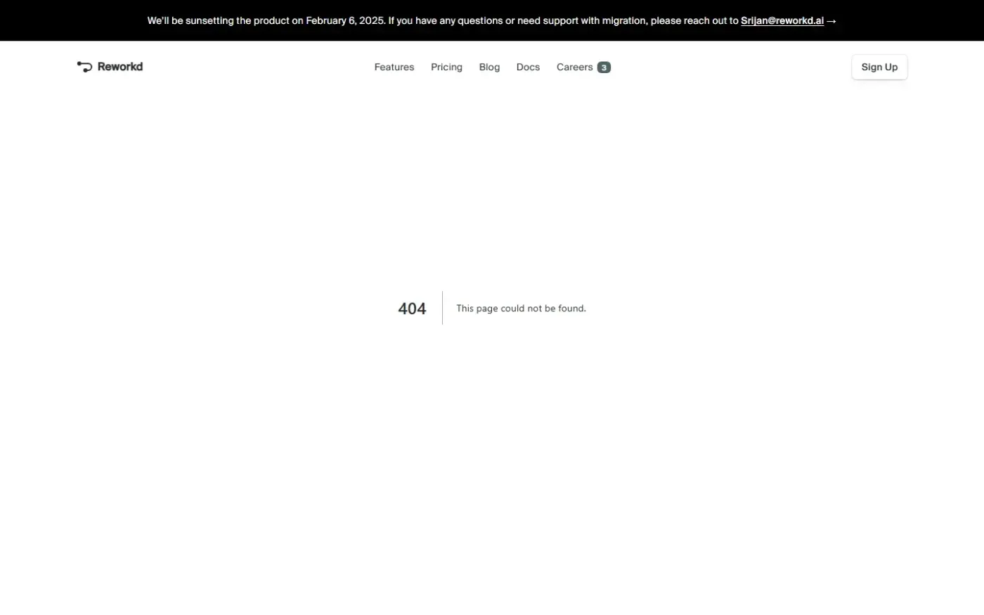 Reworkd — Features page