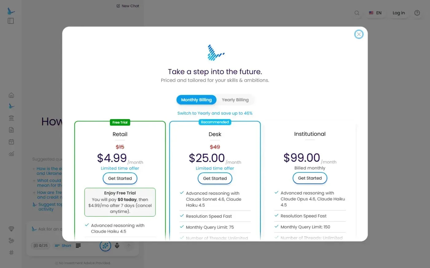 Dealsize — Pricing page