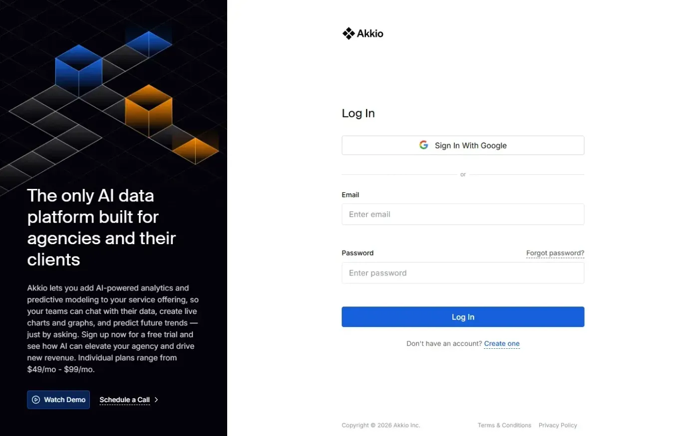 Akkio — Home page