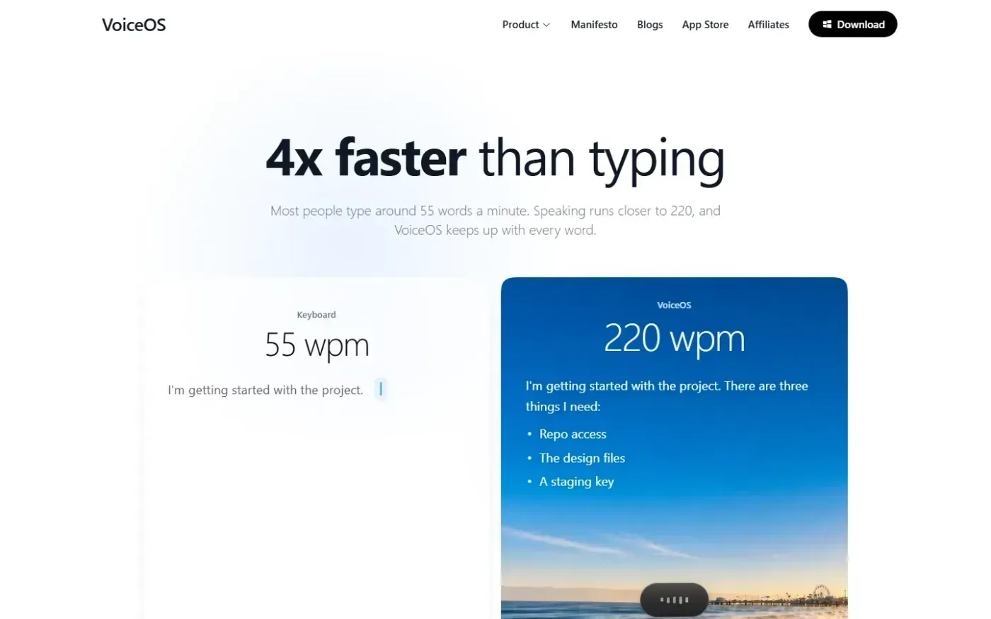 VoiceOS App Store — The App Store for Your Voice. — Features page