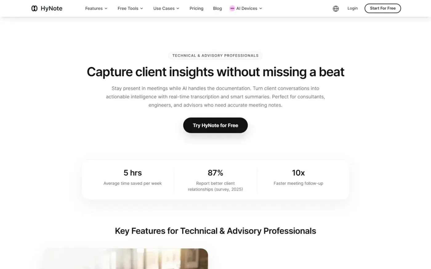 HyNote for Mac — Free local transcription that is 100% Private — Use cases page