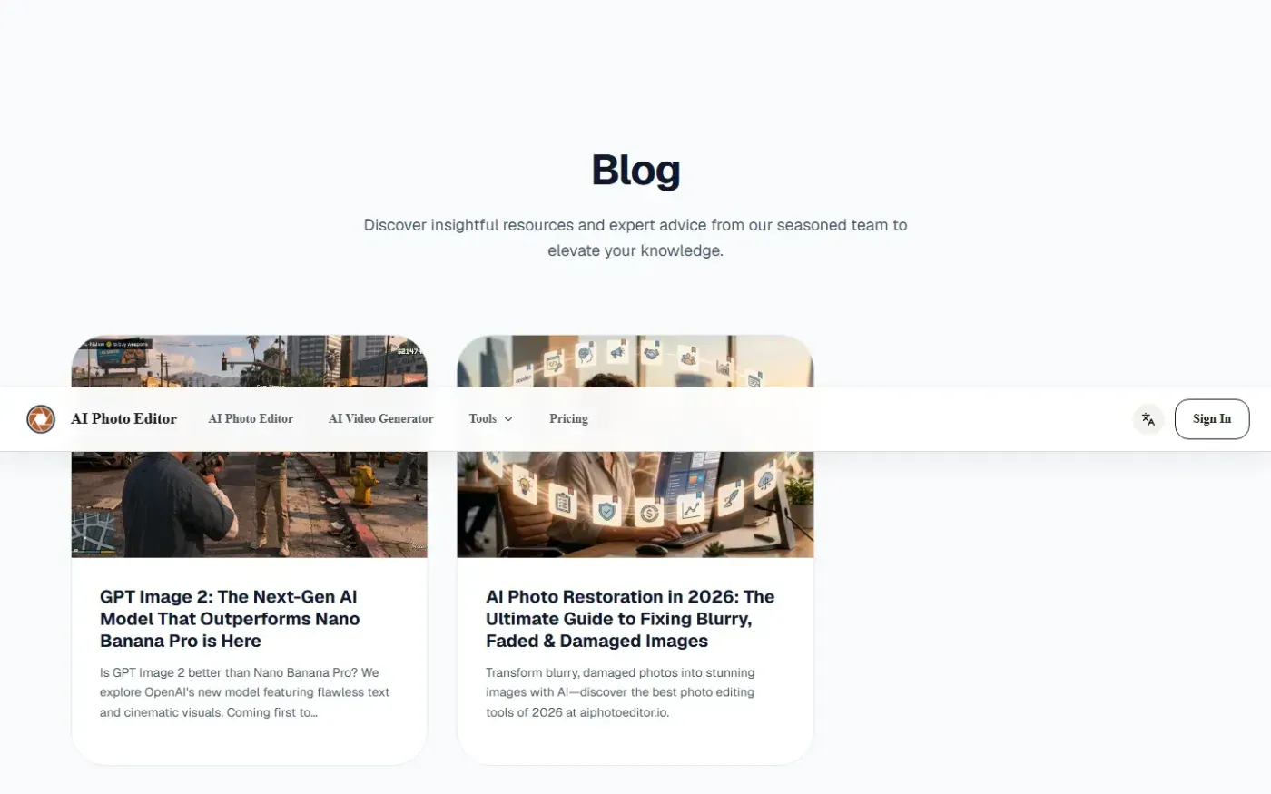 Aiphotoeditor — Blog page
