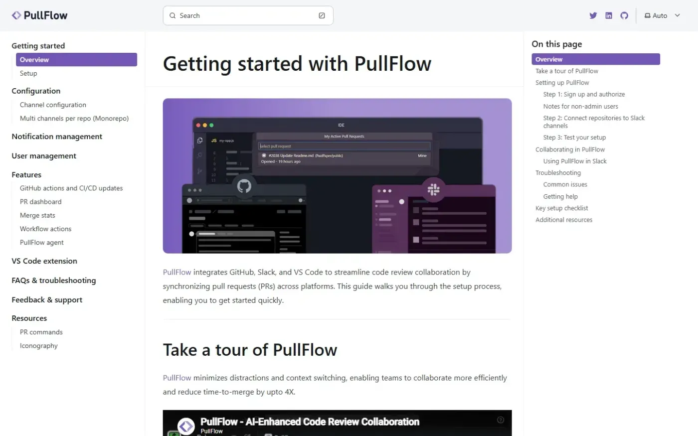 Pullflow — Docs page