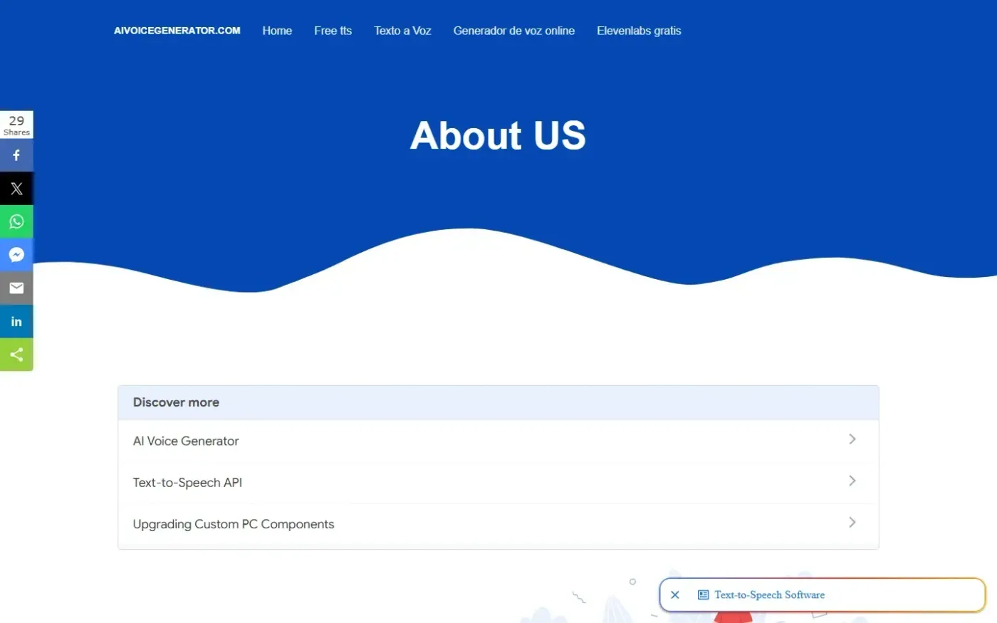 Aivoicegenerator — About page