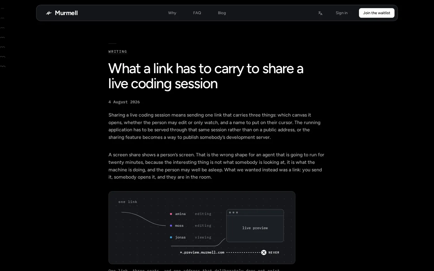 Murmell — Cloud canvas where your team and AI agents works together — Blog page
