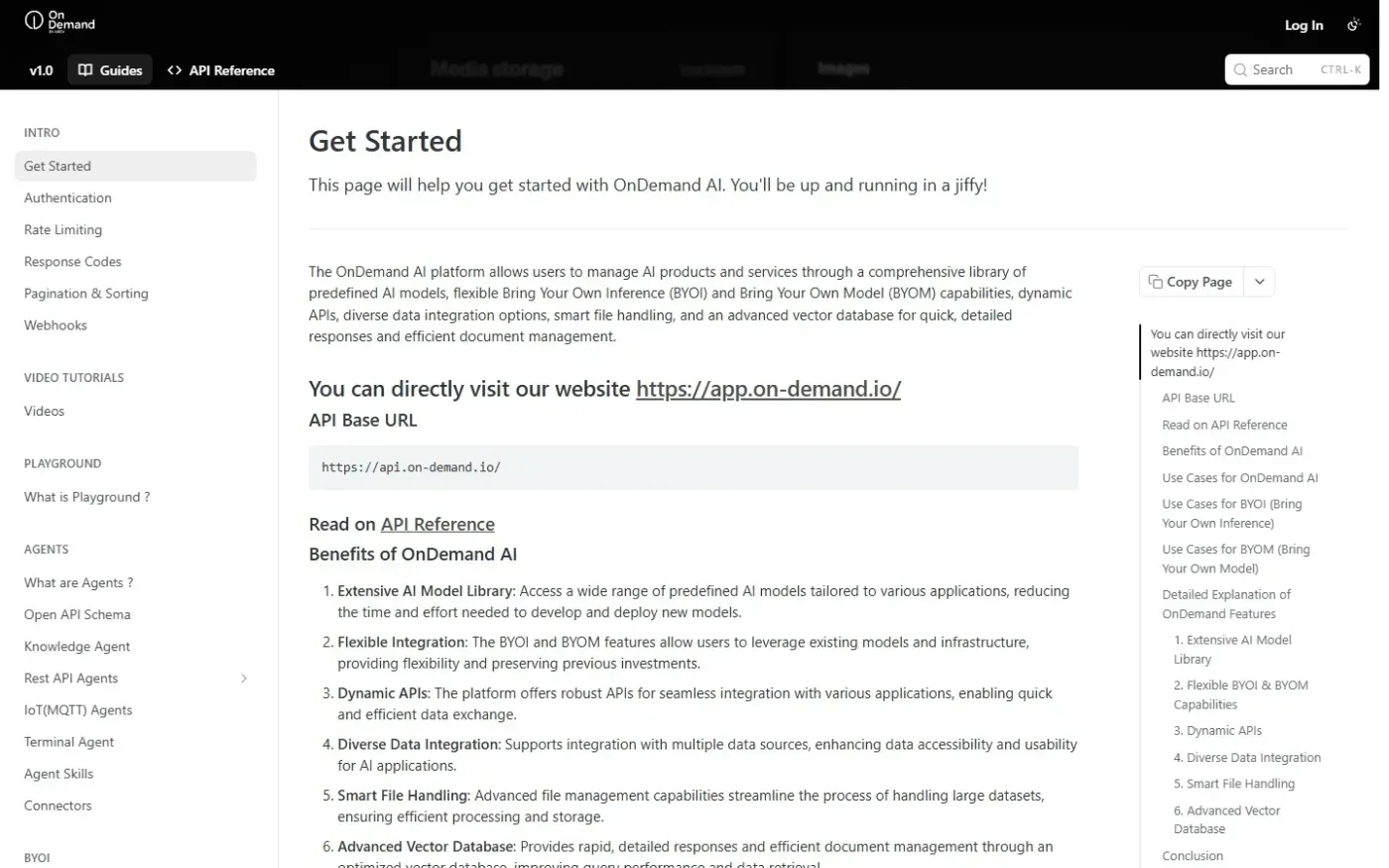 On-demand — Docs page