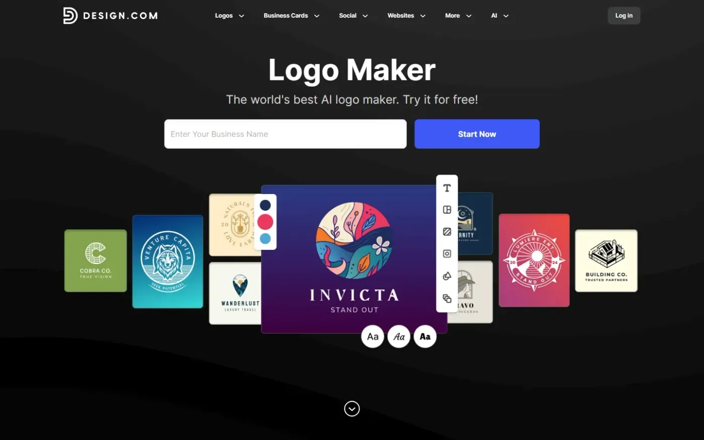 Design — Logo maker page