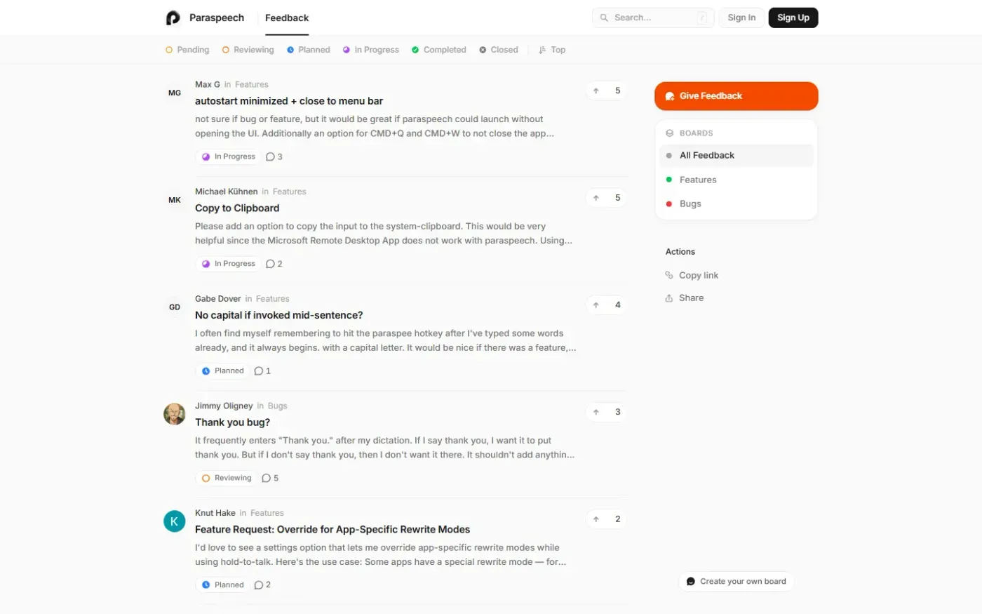 Paraspeech — Home page