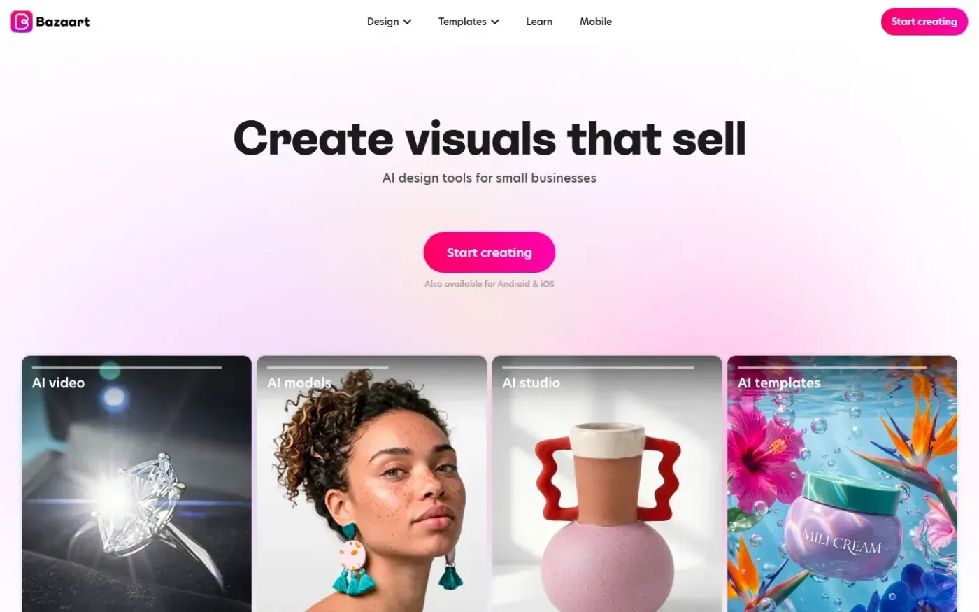 Bazaart — Home page