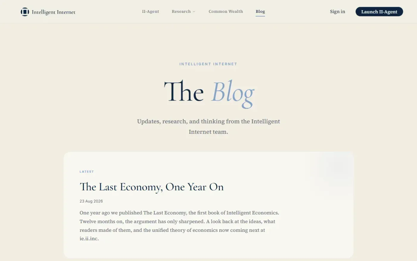 Ii — Blog page