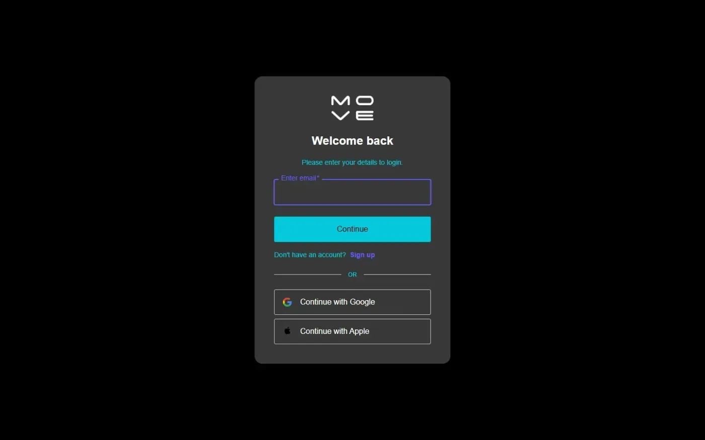 Move — Home page