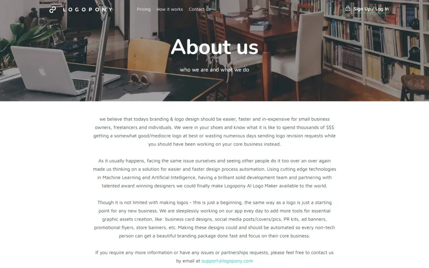 Logopony — About page