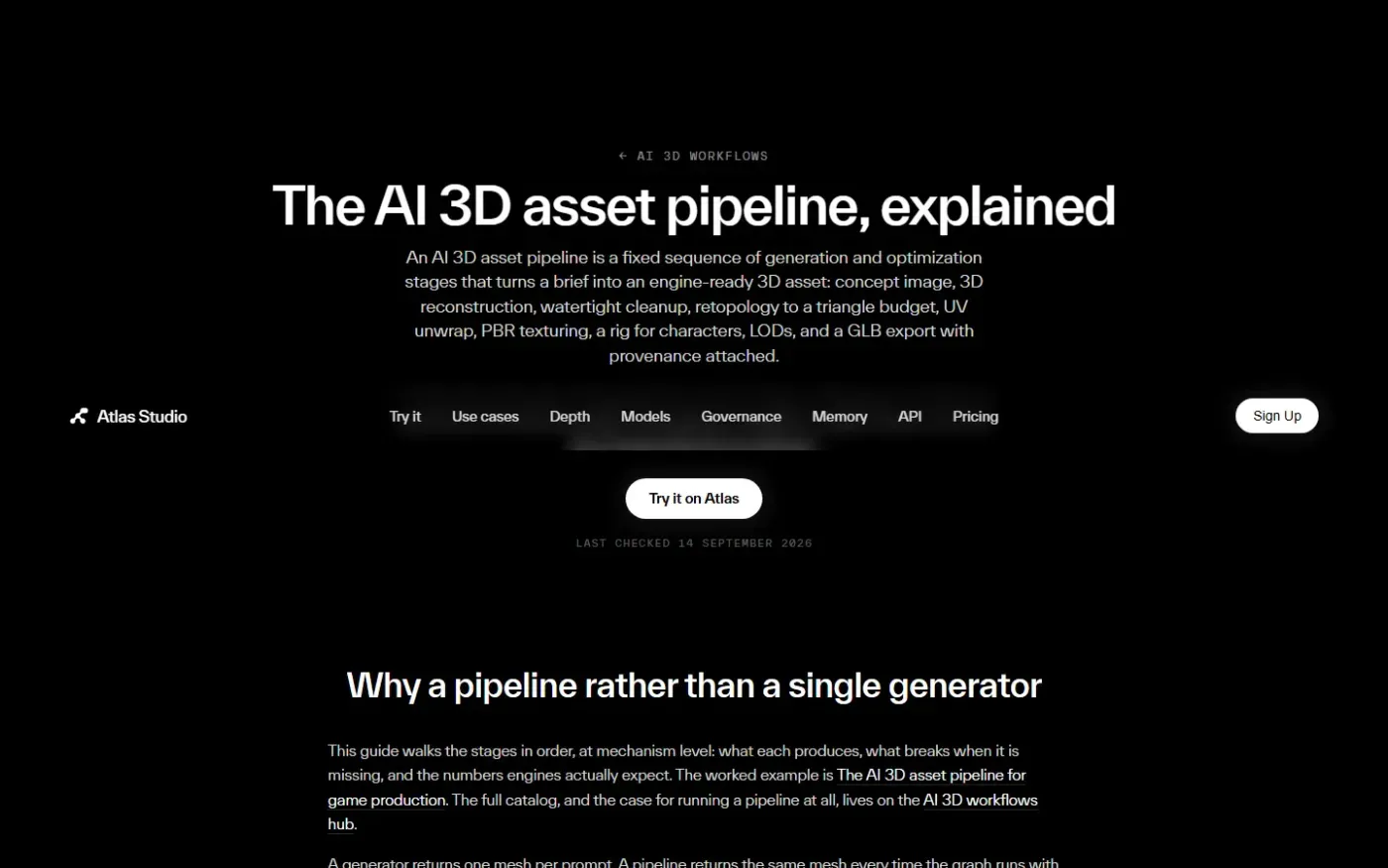 Atlas — Guides page