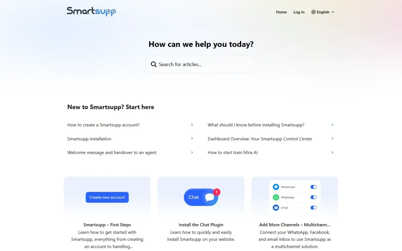 Smartsupp — Home page