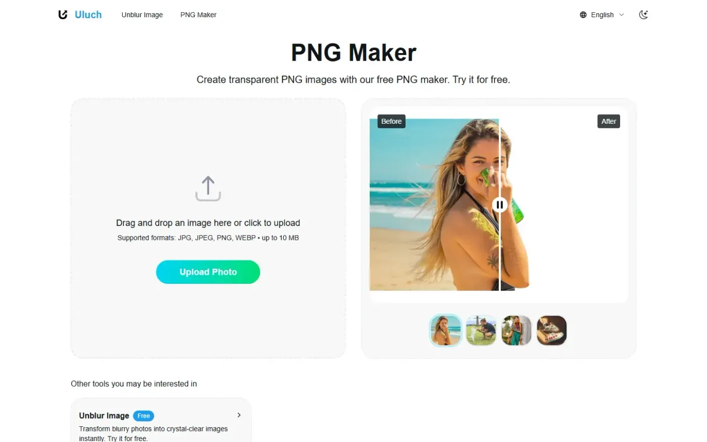 Uluch — Png maker page