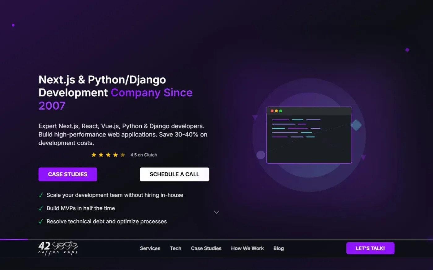 Writemespecs — Services page