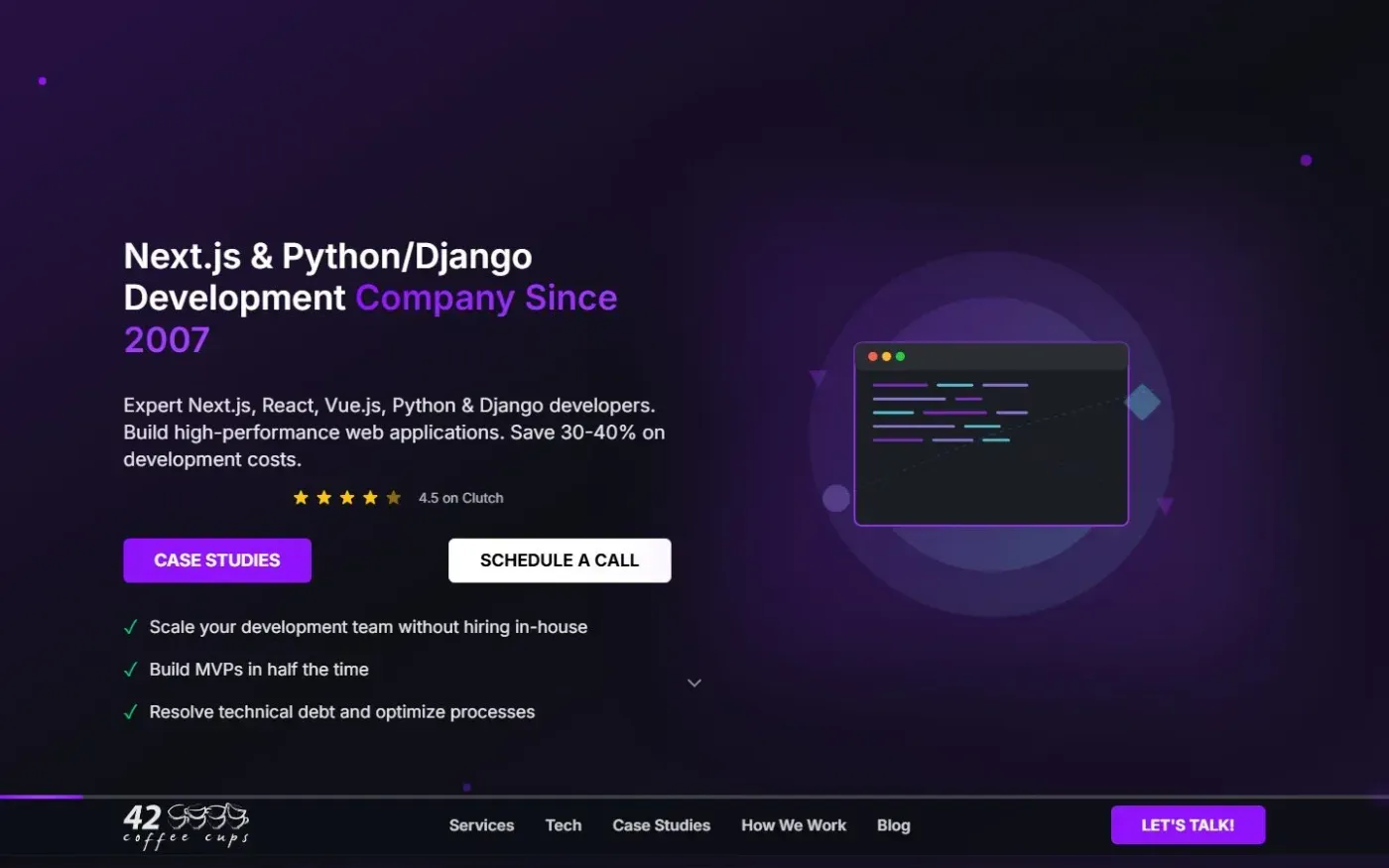 Writemespecs — Services page