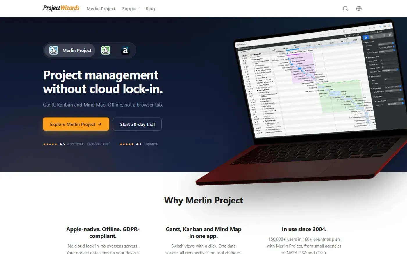 Projectwizards — Home page