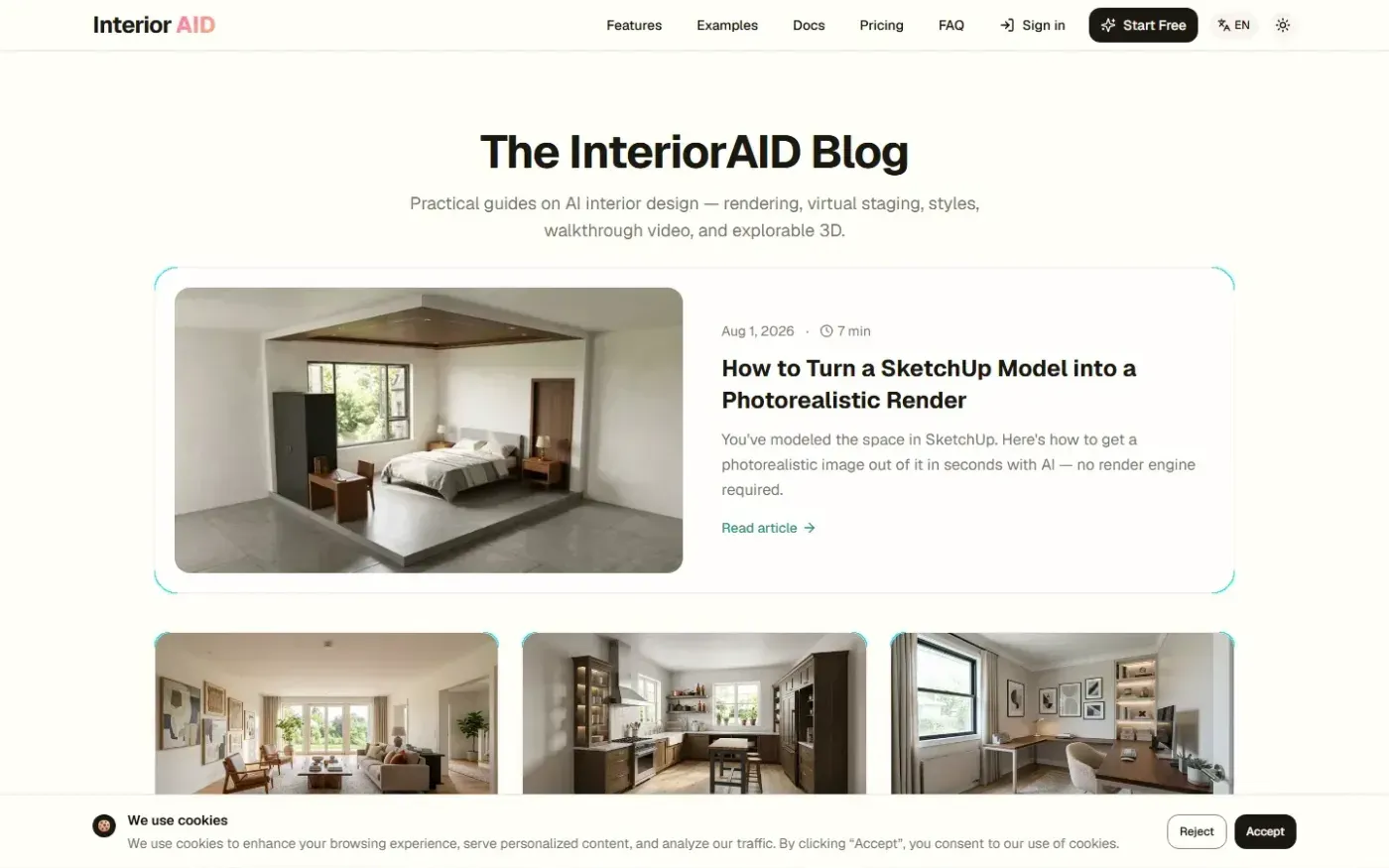 Interioraid — Blog page