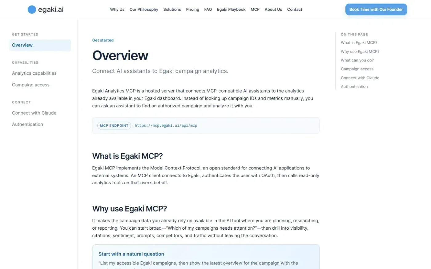 Egaki — Docs page