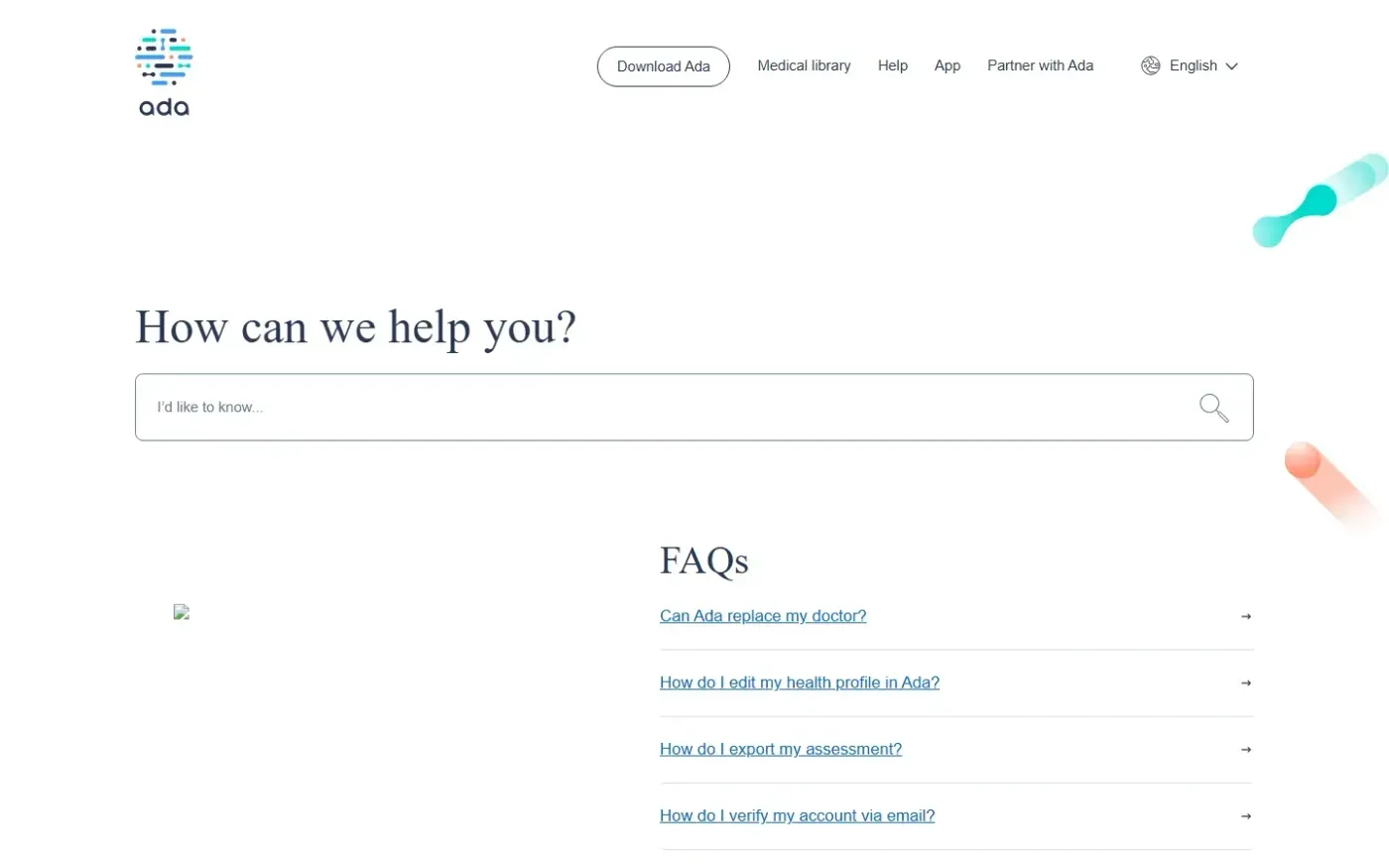 Ada — Help page