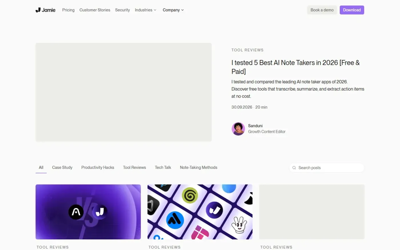 Meetjamie — Blog page