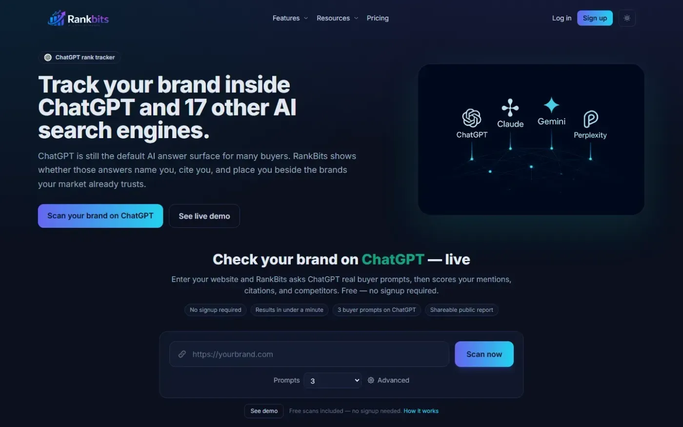 Rankbits — Features page