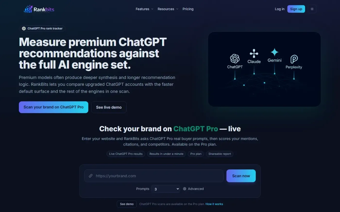 Rankbits — Features page