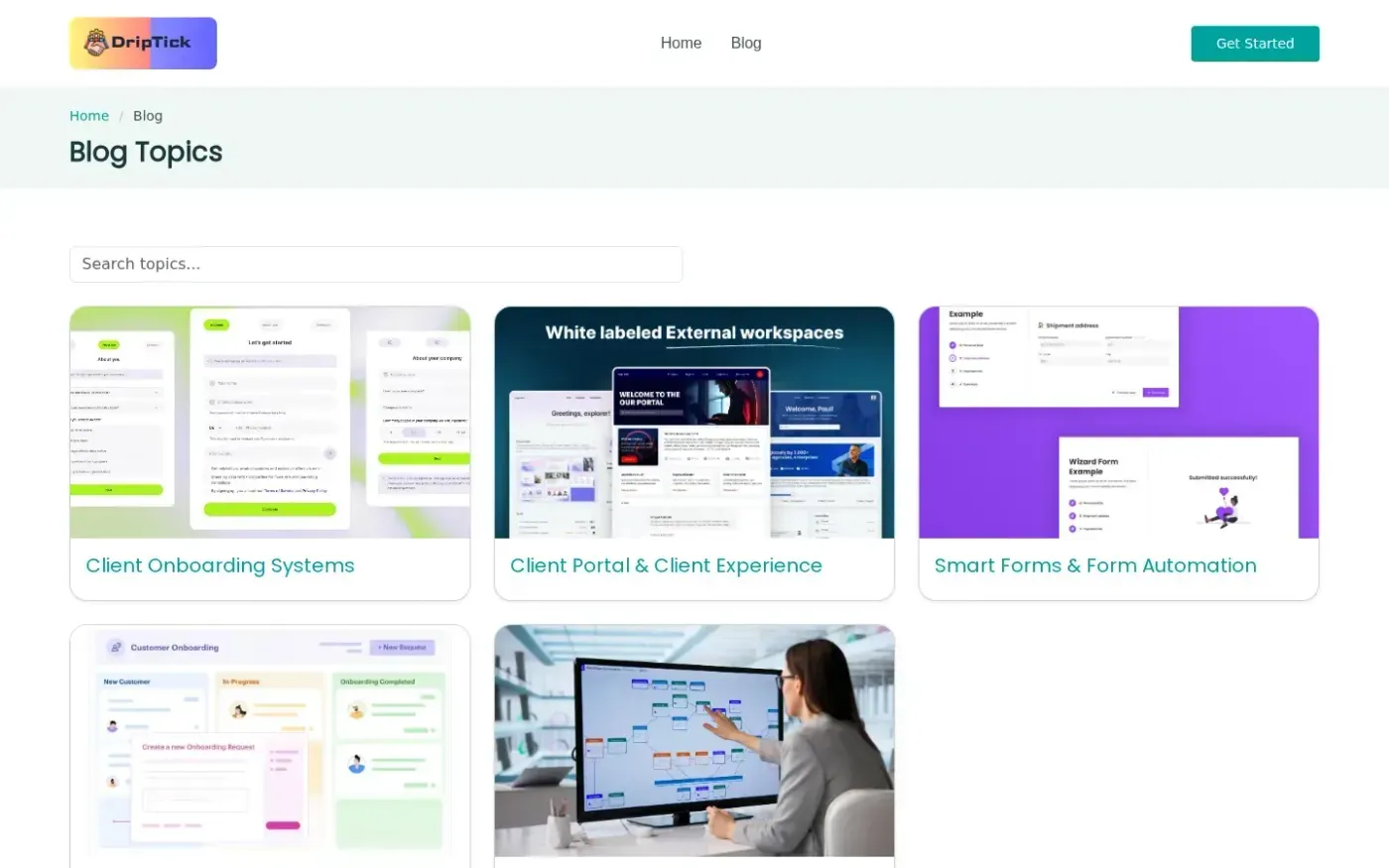Driptick — Blog page