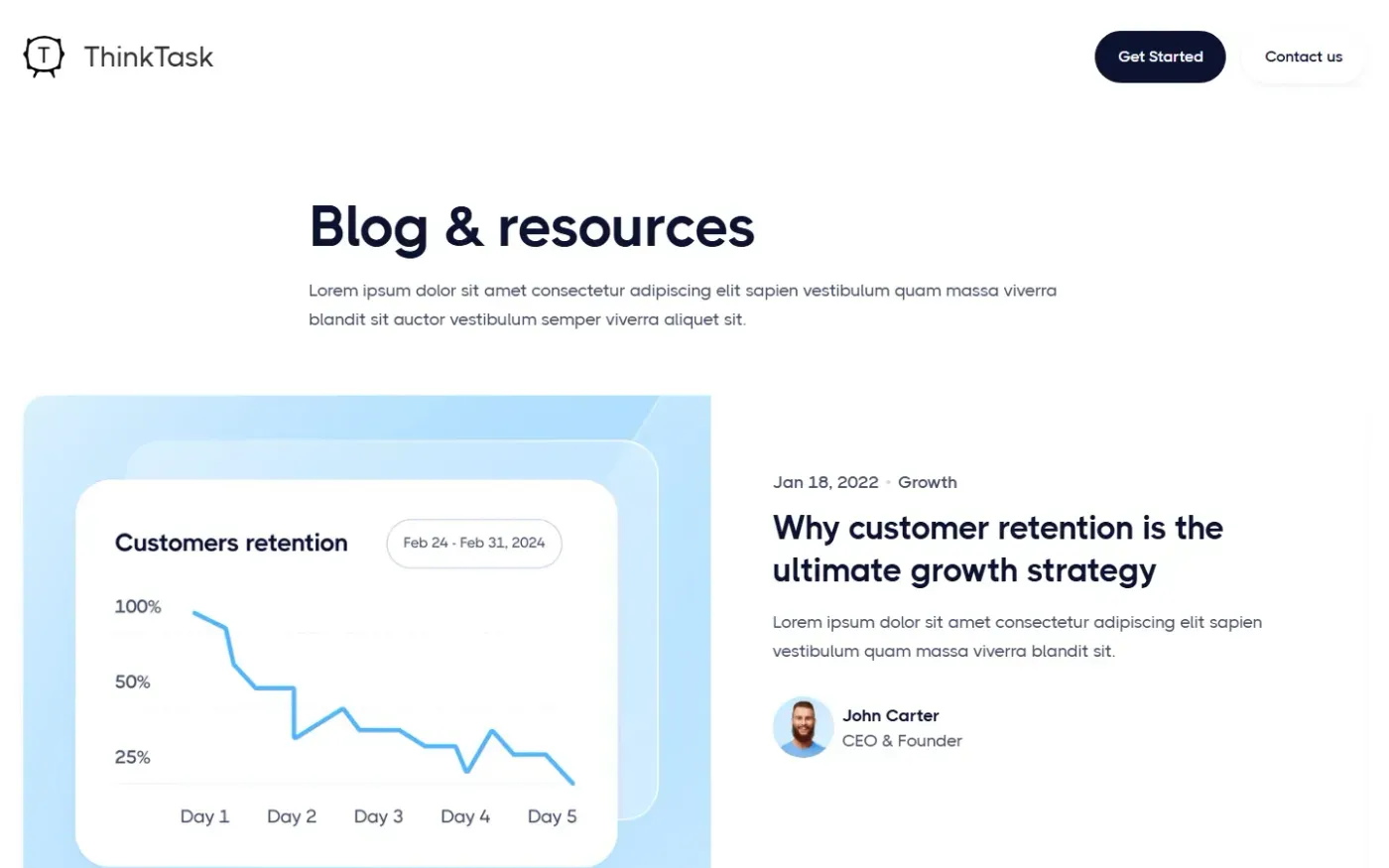 Thinktask — Blog page
