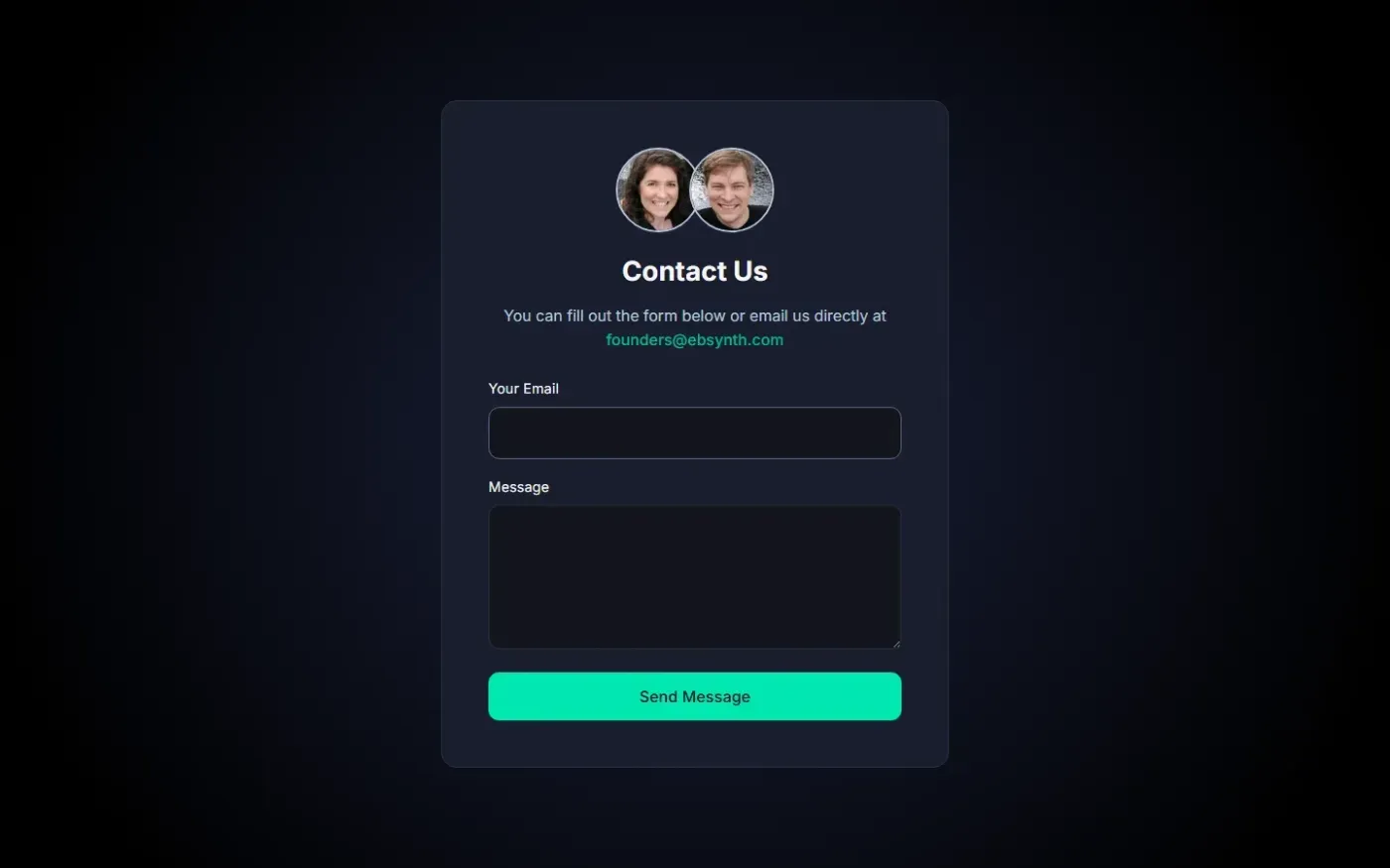 Ebsynth — Contact page