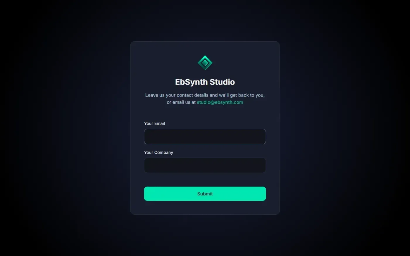 Ebsynth — Studio page