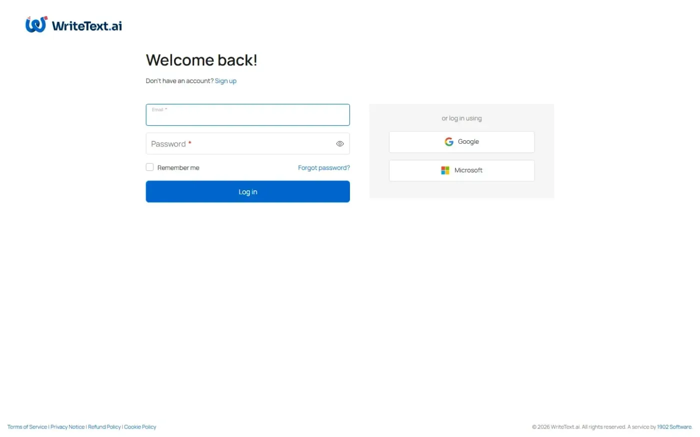 Writetext — Home page