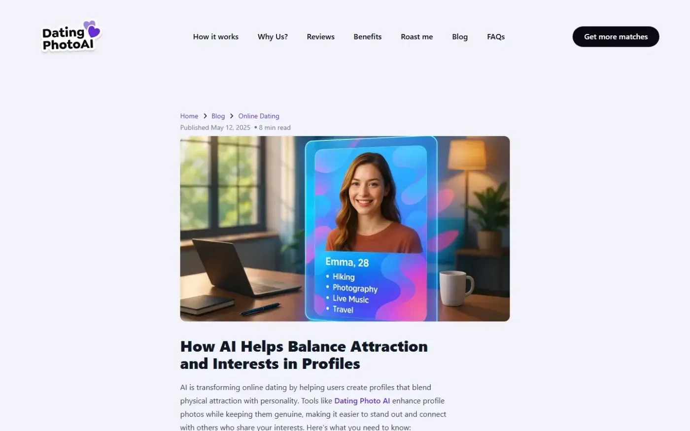 Datingphotoai — Blog page