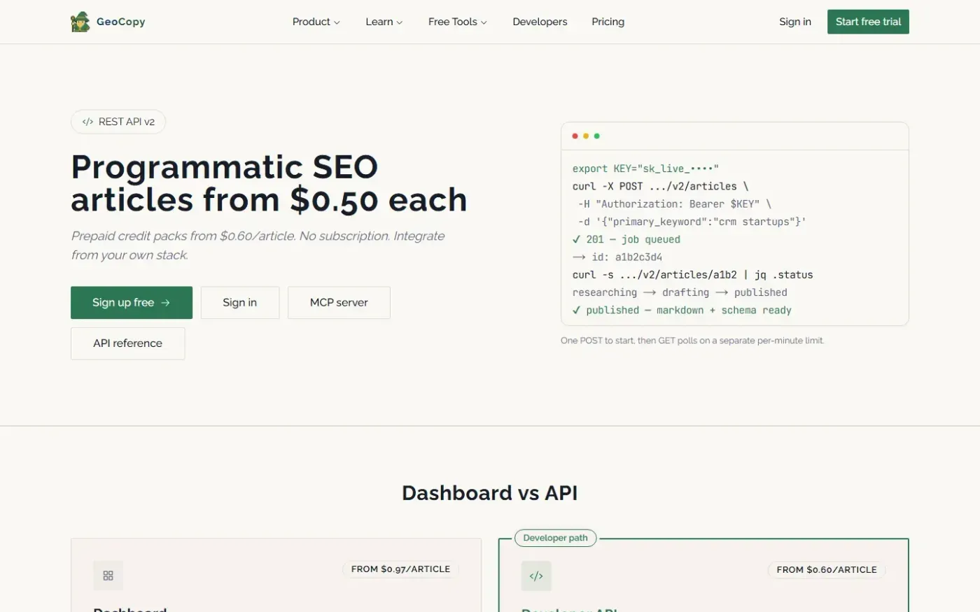 Geocopy — Developers page