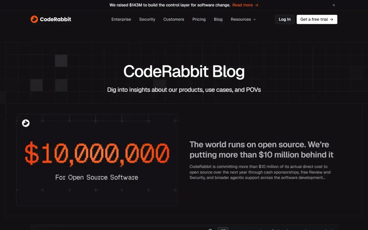 Coderabbit — Blog page