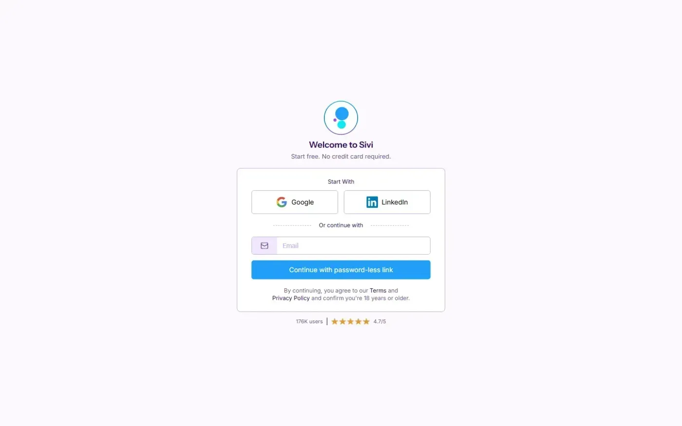 Sivi — Home page