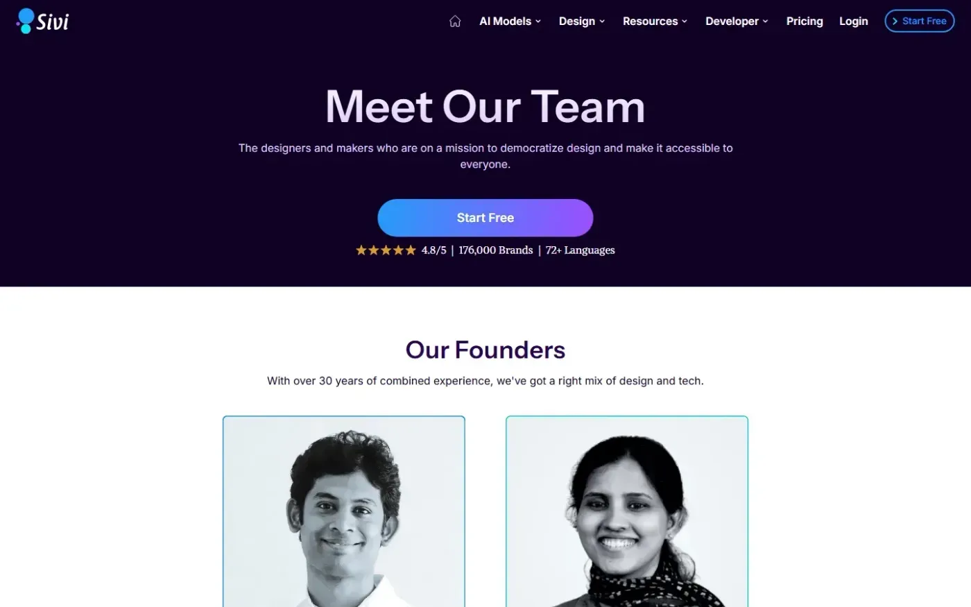 Sivi — Team page