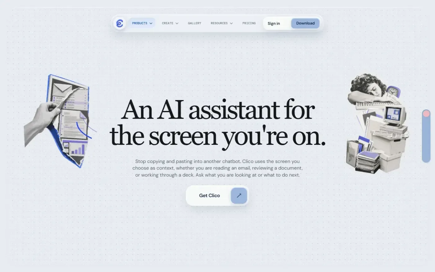 Tryclico — Product page