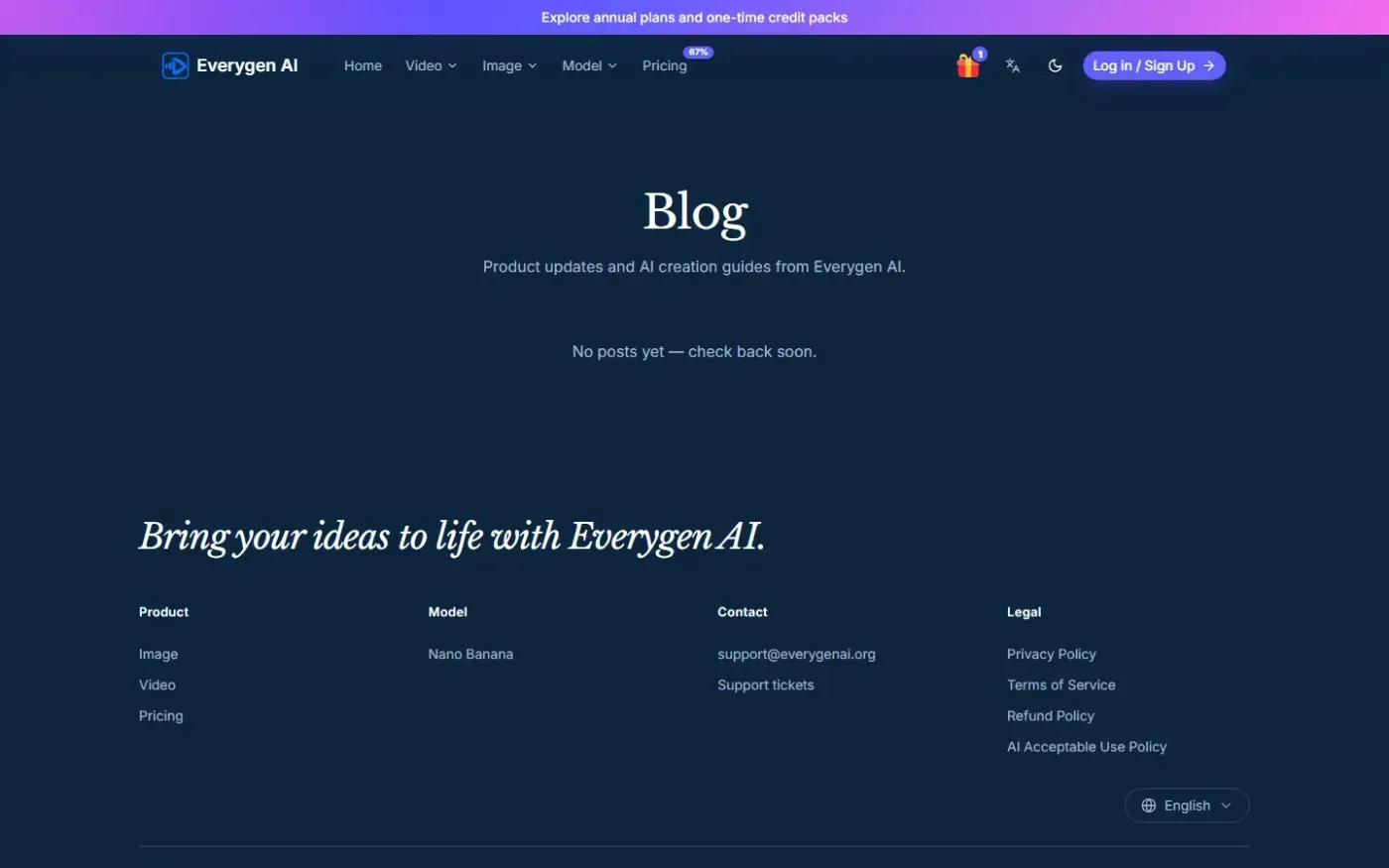 Everygenai — Blog page